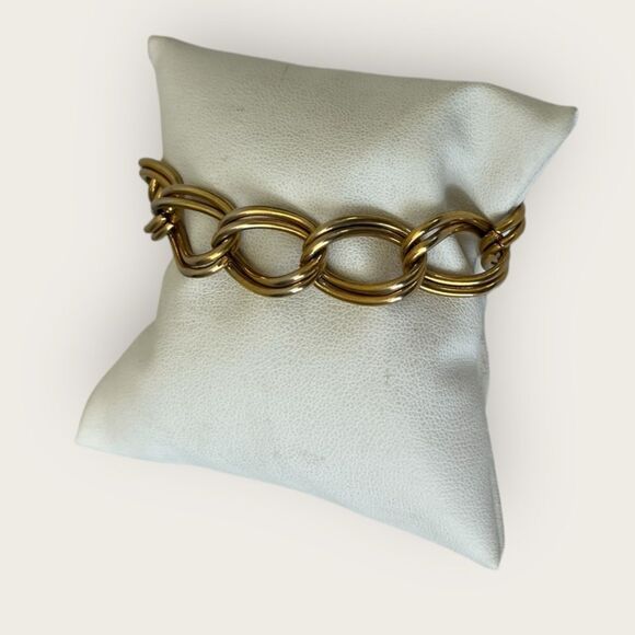 Vintage gold plated chainlink bracelet - Picture 5 of 6